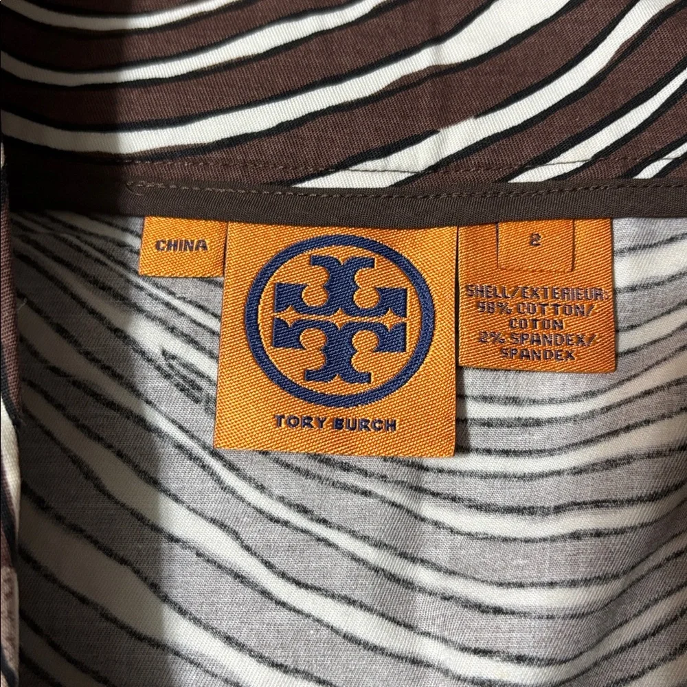 Tory Burch Black and White Mini Skirt